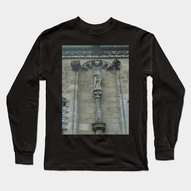 Royal Palace Statue 4, Stirling Castle Long Sleeve T-Shirt by MagsWilliamson